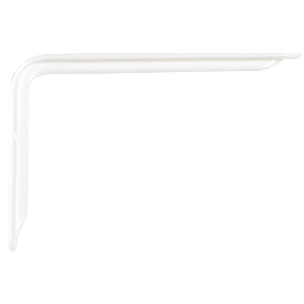 Knape & Vogt Knape & Vogt John Sterling White Steel Decorative Bracket 12 Ga. 12 in. L 125 lb RP-0099-12WT - main